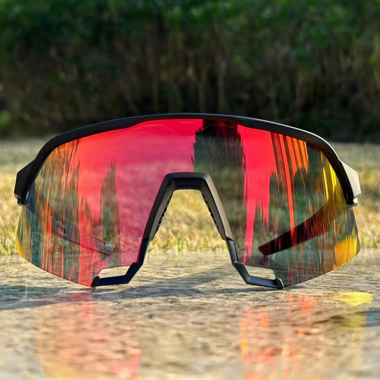 100er Radfahren Sonnenbrillen UV400 Fahrrad Brille Herren Blau Sport Frau Radfahren Brillen Outdoor MTB Brille Fahrrad Brille