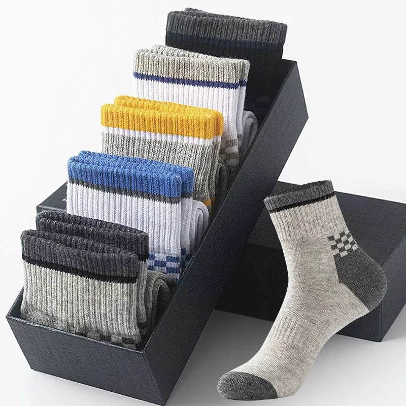 10/5/3pairs Atmungsaktive Con Sport Strümpfe Männer Bambus Faser Herbst und Winter Männer Socken Schweiß Absorption Deodorant business Sox