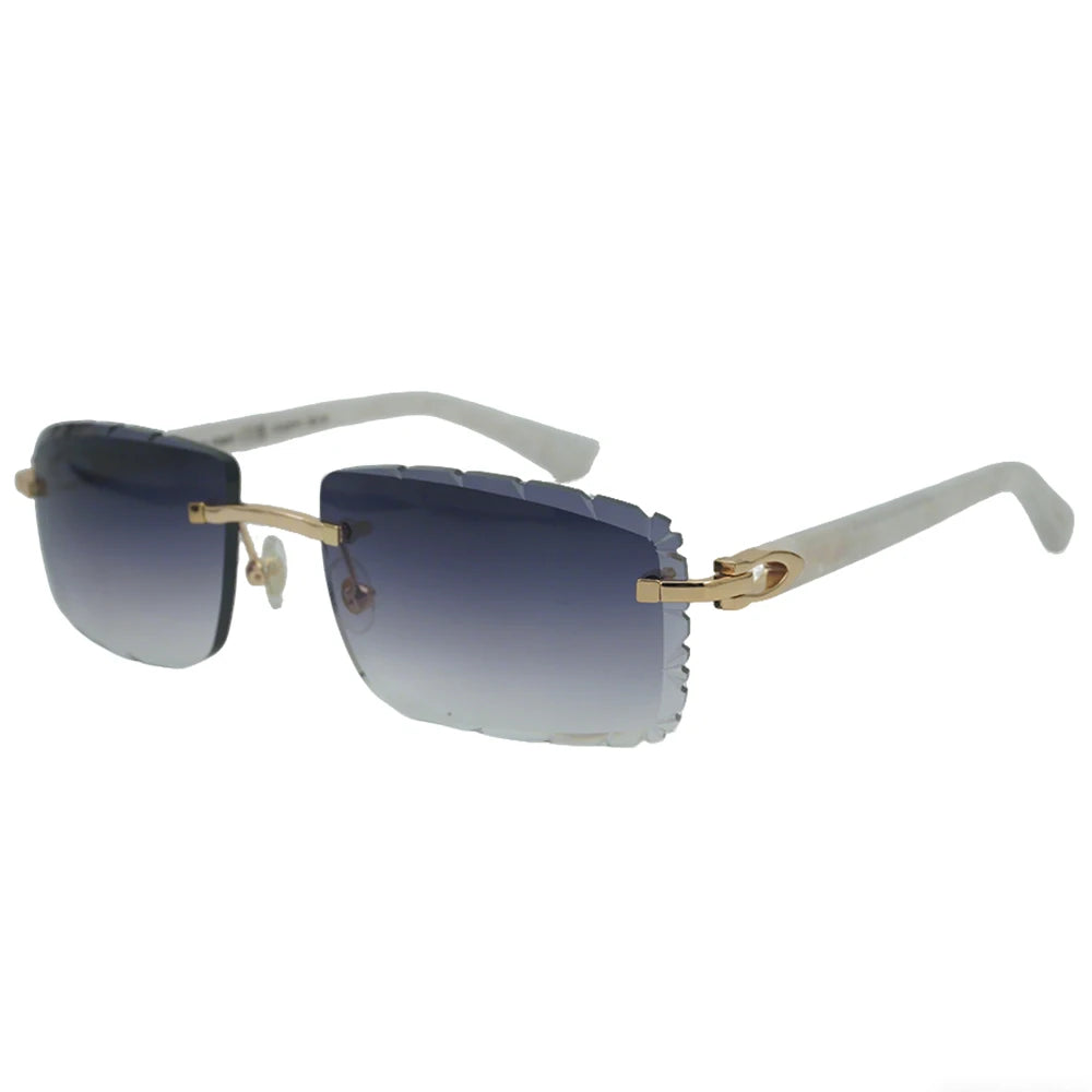 Sonnenbrille mit schlanken Metallrahmen: UV400-Schutz, trendiges Design für den täglichen und draußenbereich, schlanke Metall-Sonnenbrille