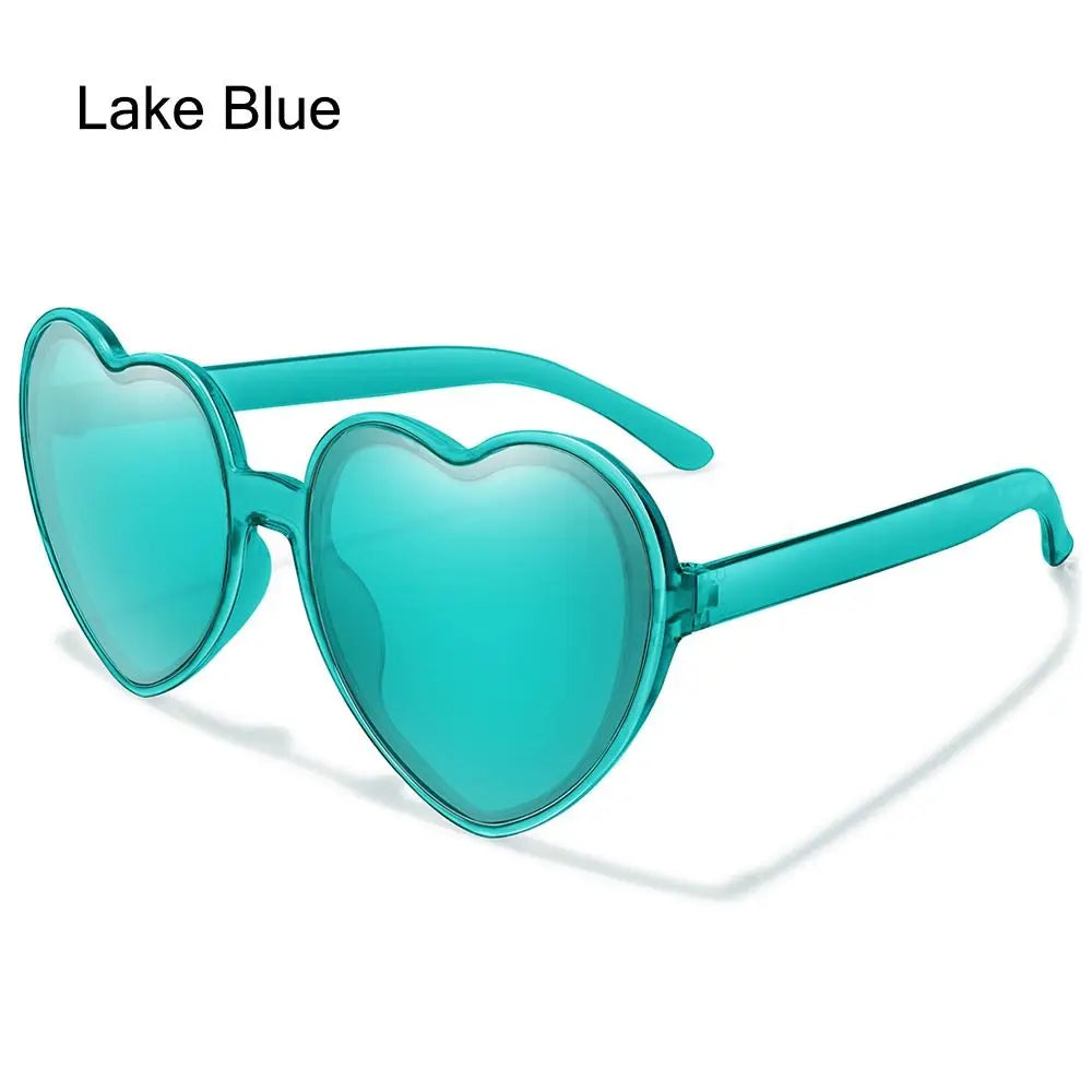 Herz Sonnenbrille für Frauen Männer Randlose Gradienten Sonnenbrille UV400 Weibliche Sommer Shades Luxus Marke Design Damen Brillen 2025