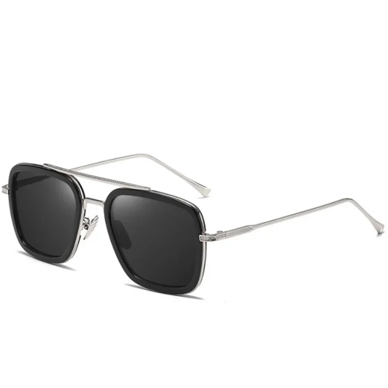 Sph-0,5-0,75-1,0 bis-6 Mode Metall Stil für Frauen Sonnenbrillen Männer quadratische Marke Design Sonnenbrille