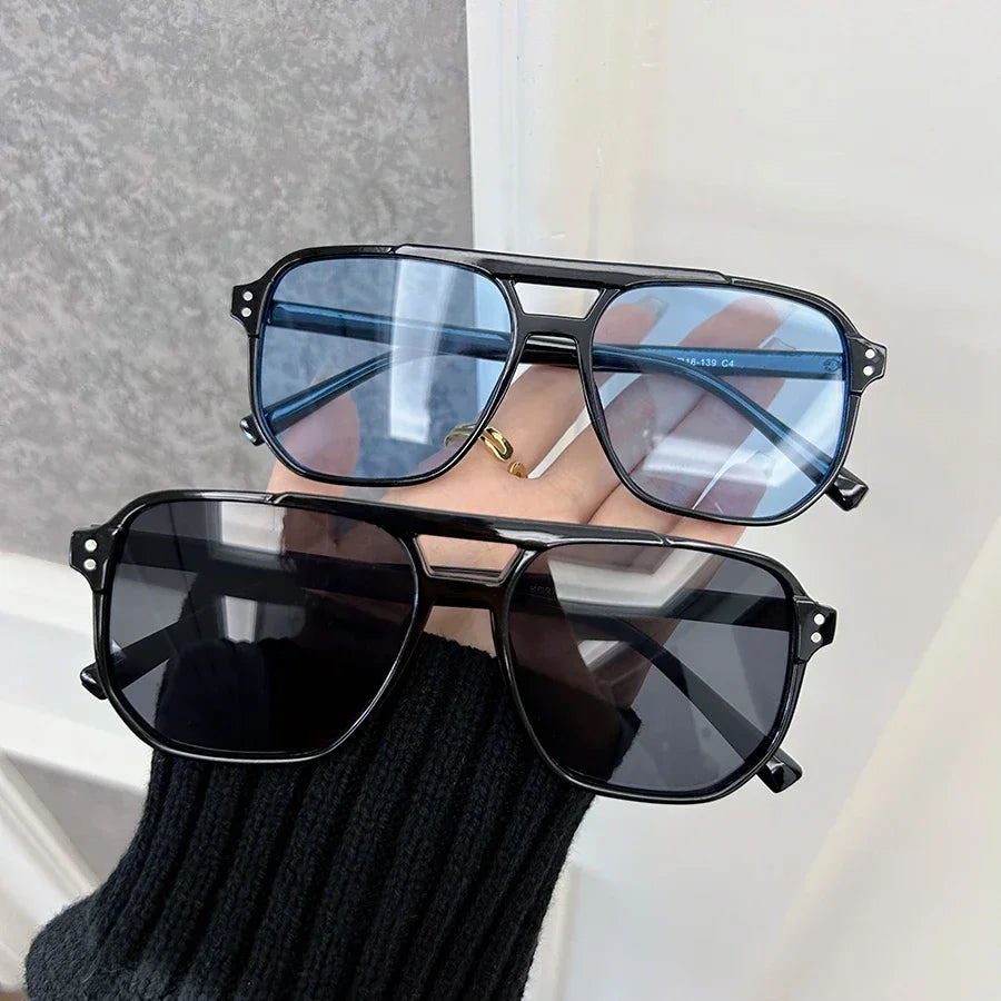 Elegante Quadratische Sonnenbrille Frauen Männer Casual Sonnenbrille Weiblich Männlich Mode Spiegel Vintage Im Freien Shades Oculos De Sol