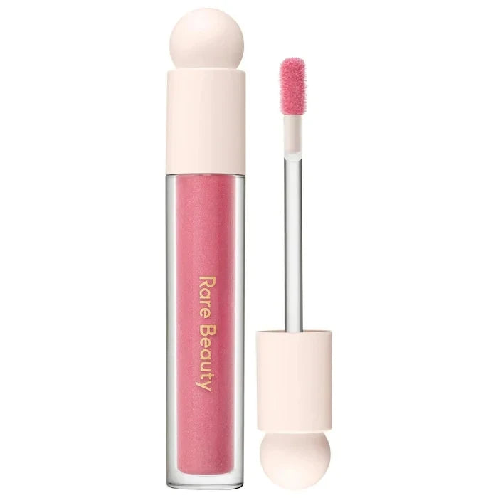 Rare Beauty Neuer exquisiter glänzender Lipgloss, glänzendes flüssiges Pulver, Bluesher Sun Kissed Cheeks und wässrige Lippen, Lippenstift-Kosmetik
