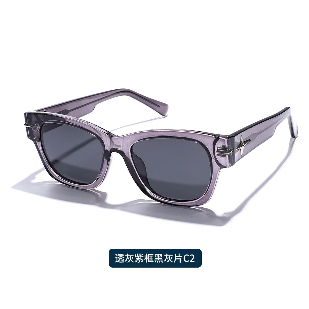 Rechteckige Sonnenbrille für Damen, Retro-Fahrbrille, 90er-Jahre-Vintage-Mode, schmaler quadratischer Rahmen, UV400-Schutz
