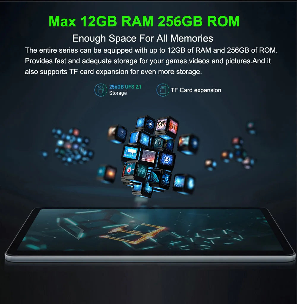 Globale Version 14,1 Zoll Tablet PC Großer Bildschirm 1920x1080 Octa Core MT6769 12+256GB Tablet 14 Zoll Android 14 Game Study PAD