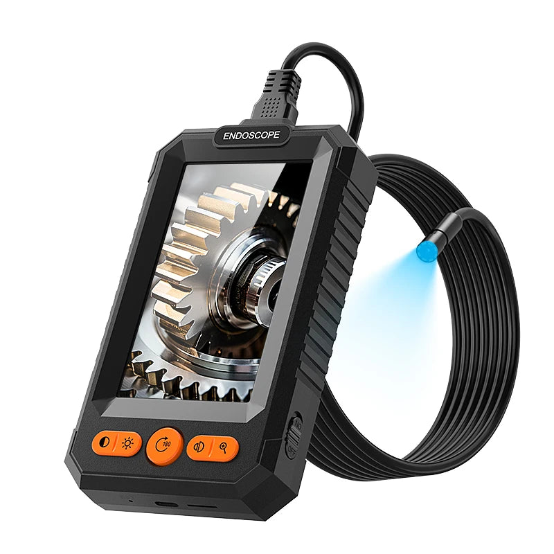 2–100 m Hand-Endoskopkamera, 8 mm, 1080P HD, 4,3 Zoll, geteiltes Design, industrielles Endoskop, IP67, starres Kabel zum Überprüfen von Autohren