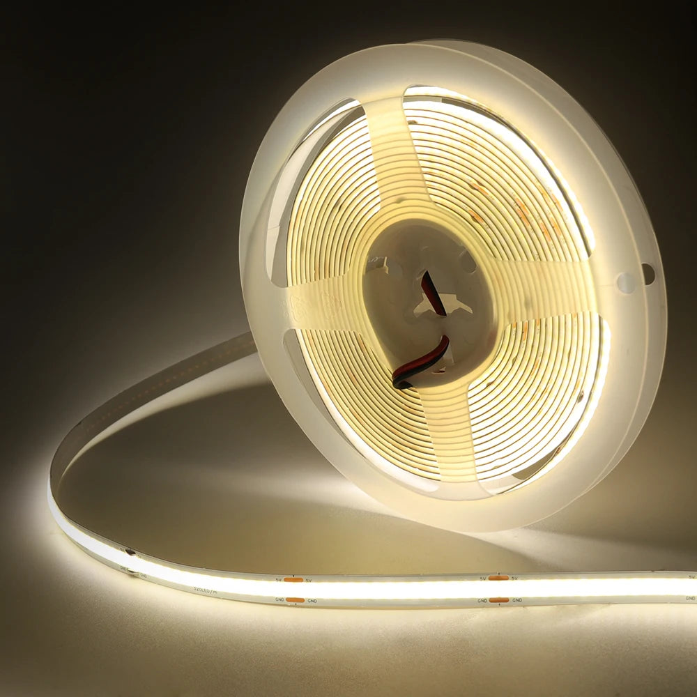 Neue 5V LED COB Licht Streifen Dimmbar Mit Touch Sensor/EIN OFF Schalter USB Flexible LED Band Weihnachten TV Hintergrundbeleuchtung Klebeband