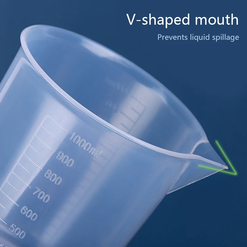 50ml/300ml/500ml/ml liefert heißer Verkauf abgestufter Boro silikat becher Kunststoff Messbecher chemischer Labor becher Kunststoff