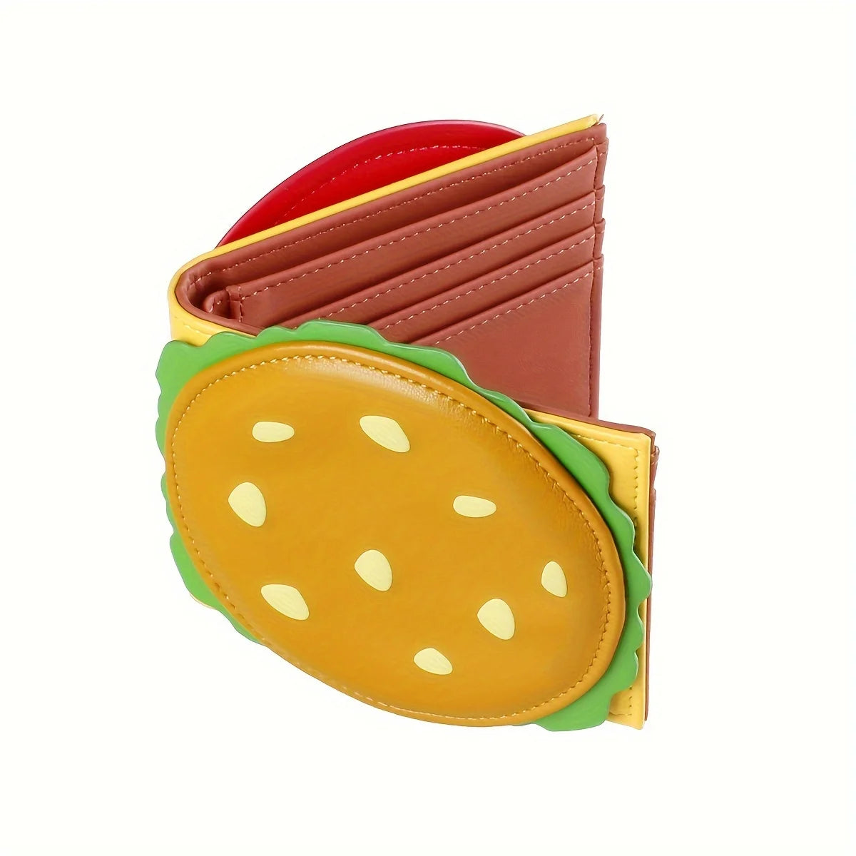 Crab Lagoon Wallet Burger Wallet Herren- und Damen-Geldbörse Rfid Anti-Diebstahl-Kurzgeldbörse Kleine Geldbörse
