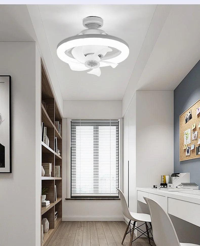 Neueste 360 ° bewegliche Kopf Decken ventilatoren Licht e27 LED-Fernbedienung RGB dreistufige Wind geschwindigkeit Wohnzimmer Esszimmer Schlafzimmer heiß