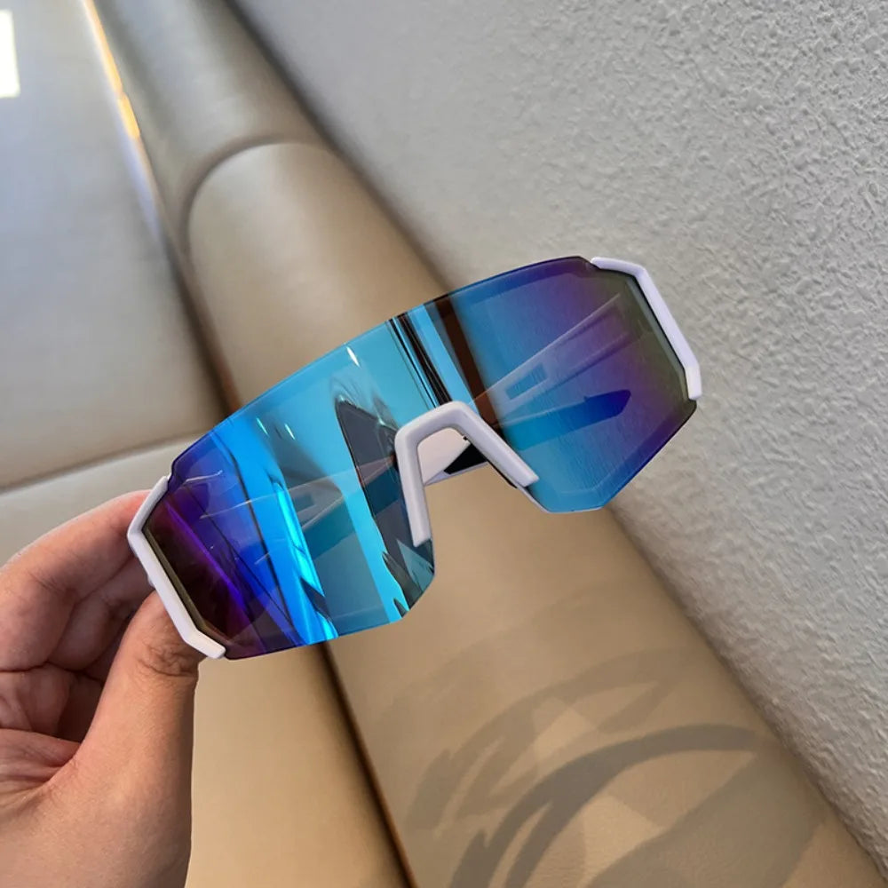 UV Sandproof Radfahren Sonnenbrille Klare Anti Strahlung Objektiv Outdoor Sport Brille Schutz Übergroße Winddichte Gläser
