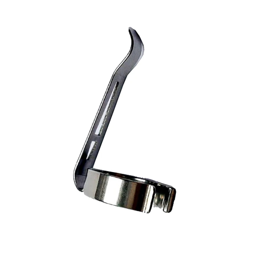 Edelstahl Clamp Taschenlampe Tasche Clip Halterung 46mm (L) x 19mm (D) für Taschenlampe Körper Durchmesser 20mm bis 24mm