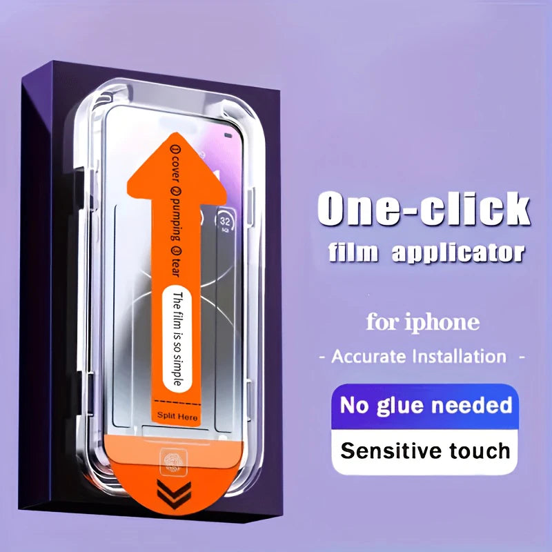 Displayschutzfolie aus gehärtetem Glas für iPhone 16 15 14 13 12 11 17 Pro Max 16e Schutzfolie iPhone16 Pro Max XR X XS Max 7 8 16Plus