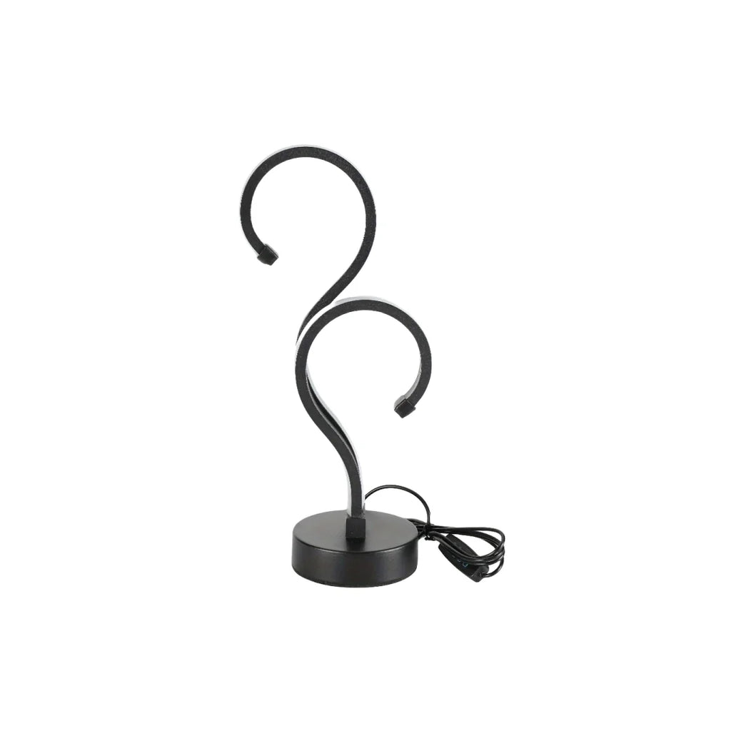 1PC Kreative Doppel Fragezeichen Schreibtisch Lampe USB Drei Farbe Dimmen Schlafzimmer Augenschutz Nachtlicht