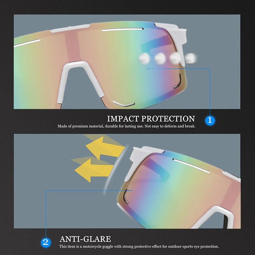 Radfahren Sonnenbrille UV Schutz Winddicht Gläser Für Männer Frauen Polarisierte Linse Wandern Straße Reiten Fahrrad Sport Brille Brillen