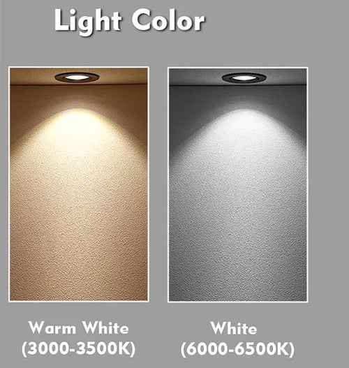 2-teiliges 6-W-PIR-Bewegungsmelder-Licht, GU10-Glühbirne, 50 W, halogenäquivalent, bewegungsaktivierte Sicherheits-LED, automatisches Ein-/Ausschalten für den Innen- und Außenbereich