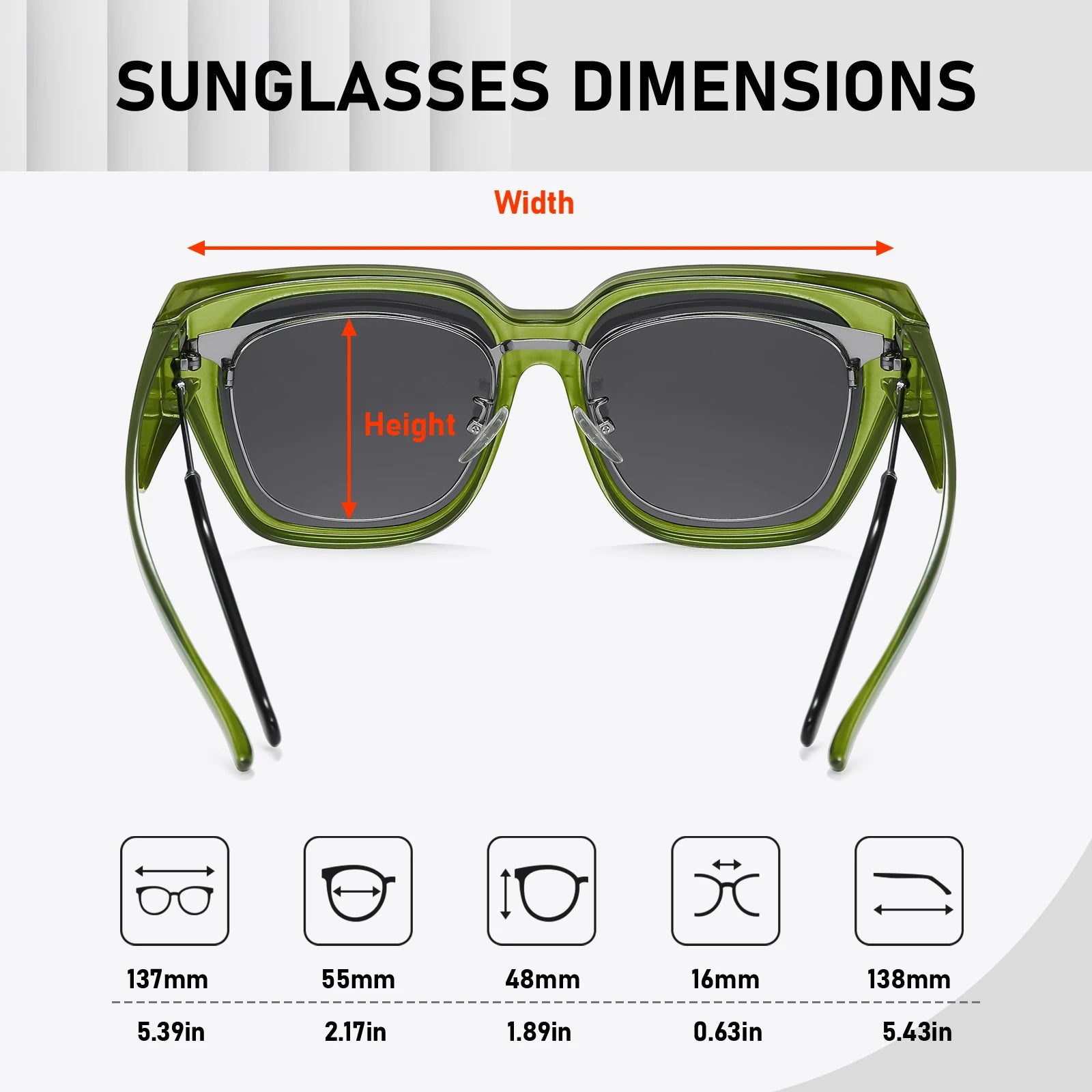 Sonnenbrille nset, Blends chutz brille, polarisierte Sonnenbrille für Myopie, Anti-UV-Sonnenbrille