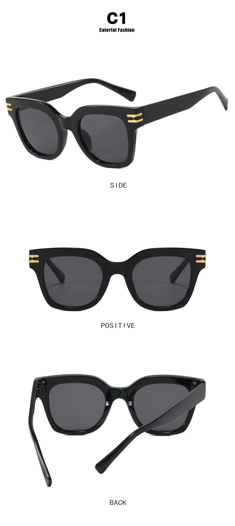 Quadratische, übergroße Sonnenbrille 2025, trendige Premium-UV-blockierende Fahrsonnenbrille für Männer und Frauen, Persönlichkeit, Unisex-Brillenschirme