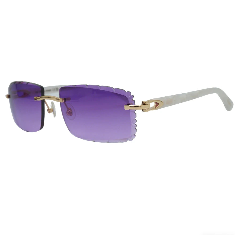 Sonnenbrille mit schlanken Metallrahmen: UV400-Schutz, trendiges Design für den täglichen und draußenbereich, schlanke Metall-Sonnenbrille