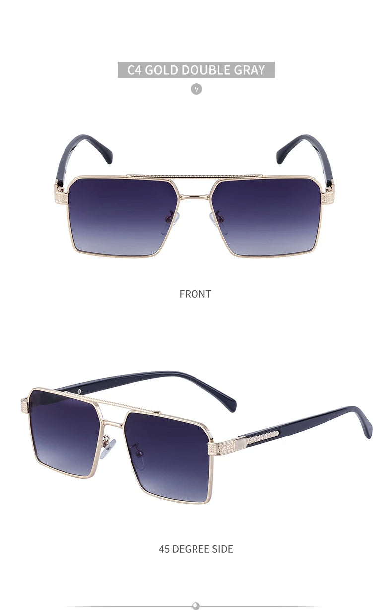 2023 quadratische Sonnenbrille für Männer Luxus Sonnenbrille Frauen trend ige Vintage Mode Brille Sonne Gafas de Sol Hombre Lünette Soleil Femme