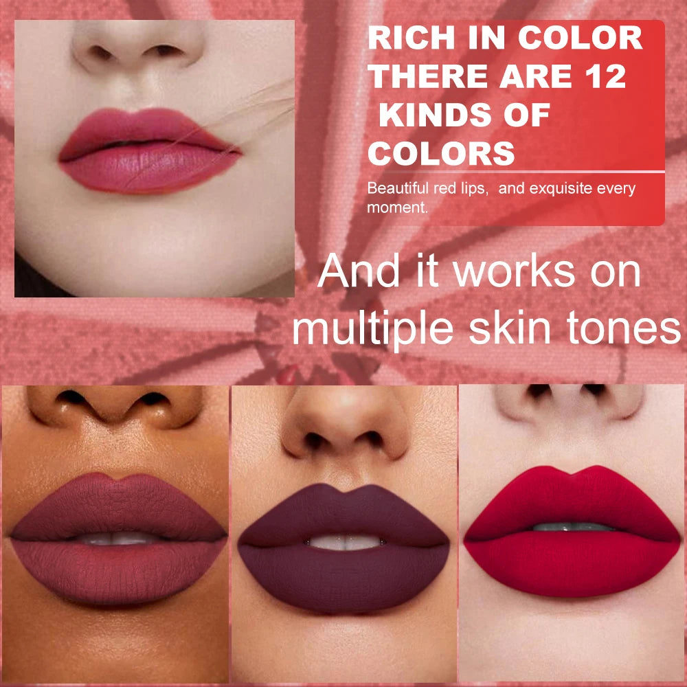 6-teiliges Lipliner-Stift-Set, langlebig, wasserdicht, schweißfest, einfaches Färben, lichtecht, Farbwiedergabe, Lipgloss-Set, Schönheits-Make-up