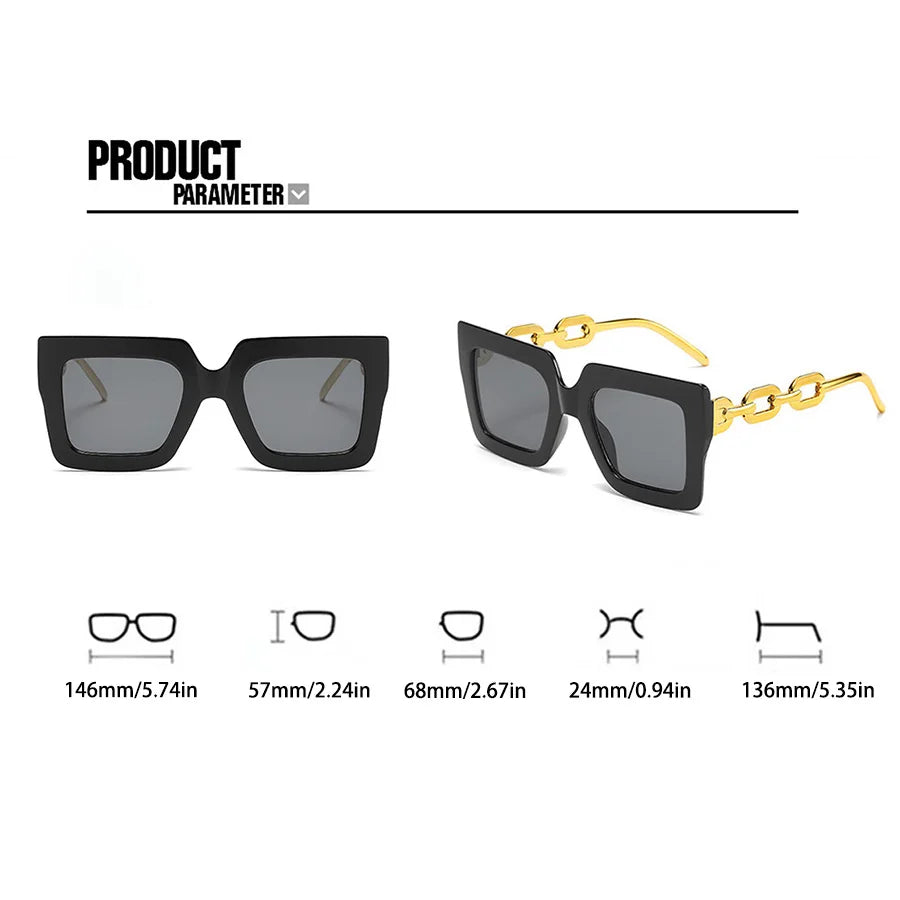 3PCS Mode Großen Rahmen Sommer Dekoration frauen Sonnenbrille retro Stil Outdoor Reise Gläser