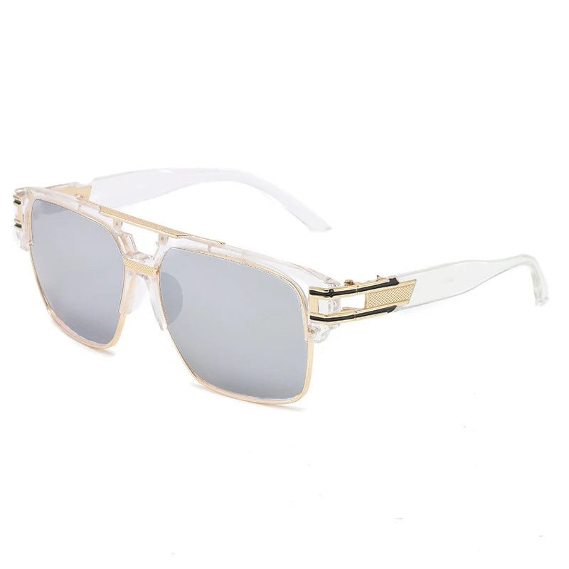 Klassische Luxus Männer Sonnenbrille Glamour Mode Marke Sonnenbrille Für Frauen Gespiegelt Retro Vintage Platz Designer Shades