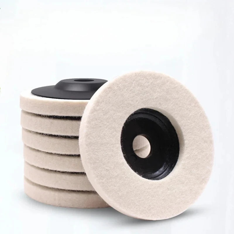 50 mm/75 mm Wollpolierscheibe, Winkelschleifer, Filz-Polierpads für Metall, Marmor, Glas, Keramik, Polierscheibe, professionell