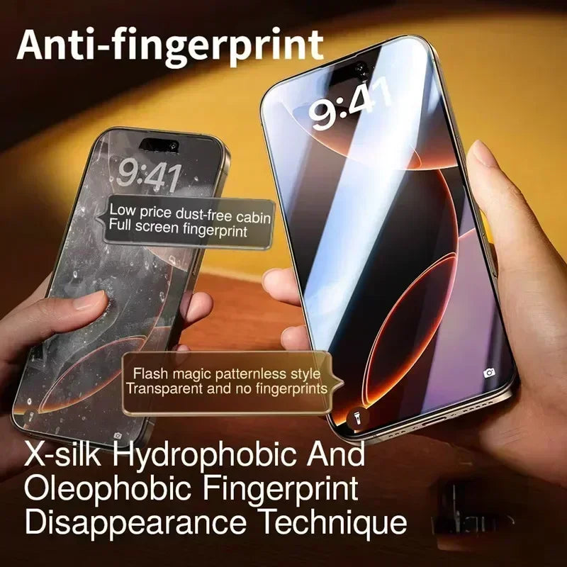 3 Stück staubfreie Installation Sichtschutz-Displayschutzfolie für iPhone 16 14 11 12 13 15 Pro Max 7 8 Plus Mini X XR 17 Anti-Spionage-Glas
