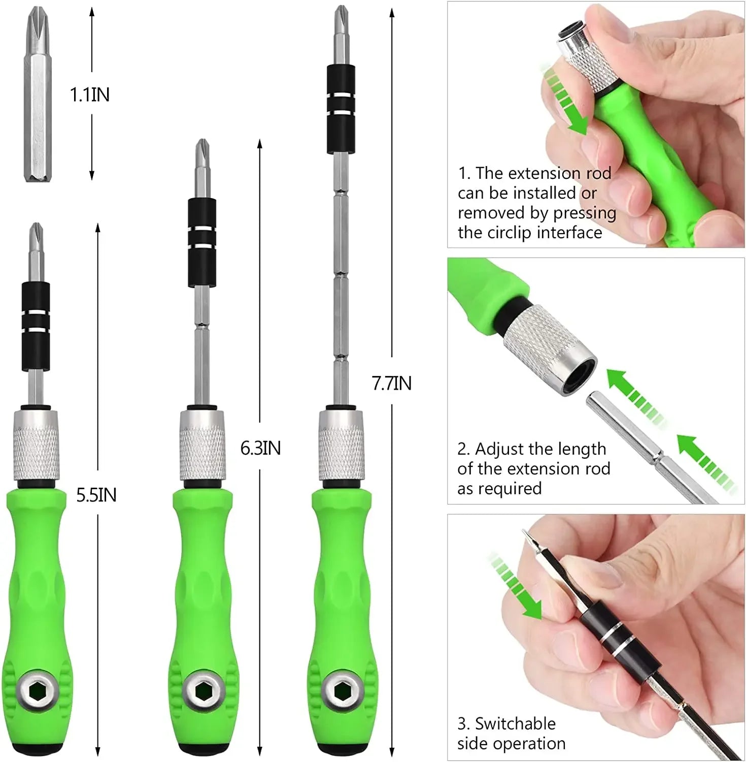 32-in-1-Multifunktions-Schraubendreher-Set mit 30-teiligem Torx-Phillips-Magnetschraubendreher-Bits, Mini-Reparaturwerkzeug für Telefon, Uhr, PC