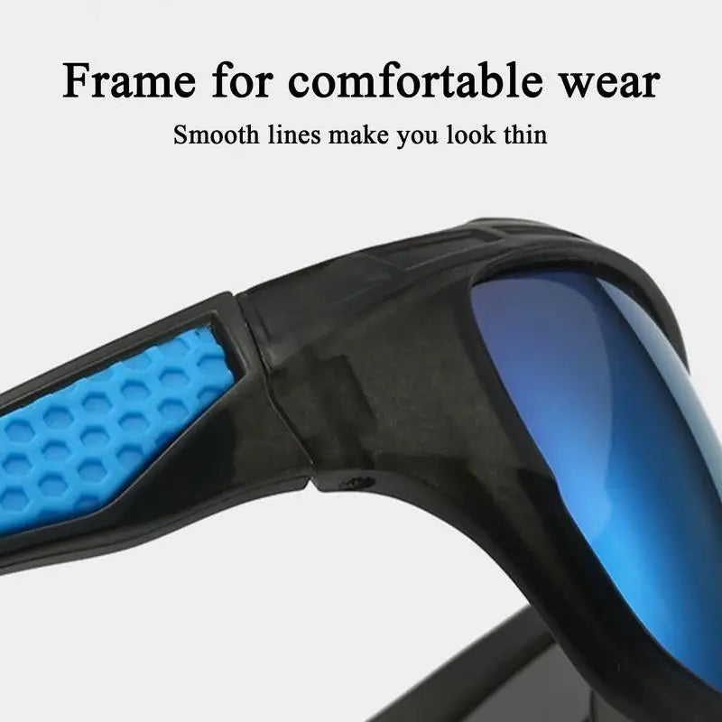 Angel-Sonnenbrille für Herren, UV-Sonnenbrille, polarisierte Brille für Herren, bequeme, leichte Sportbrille zum Fahren