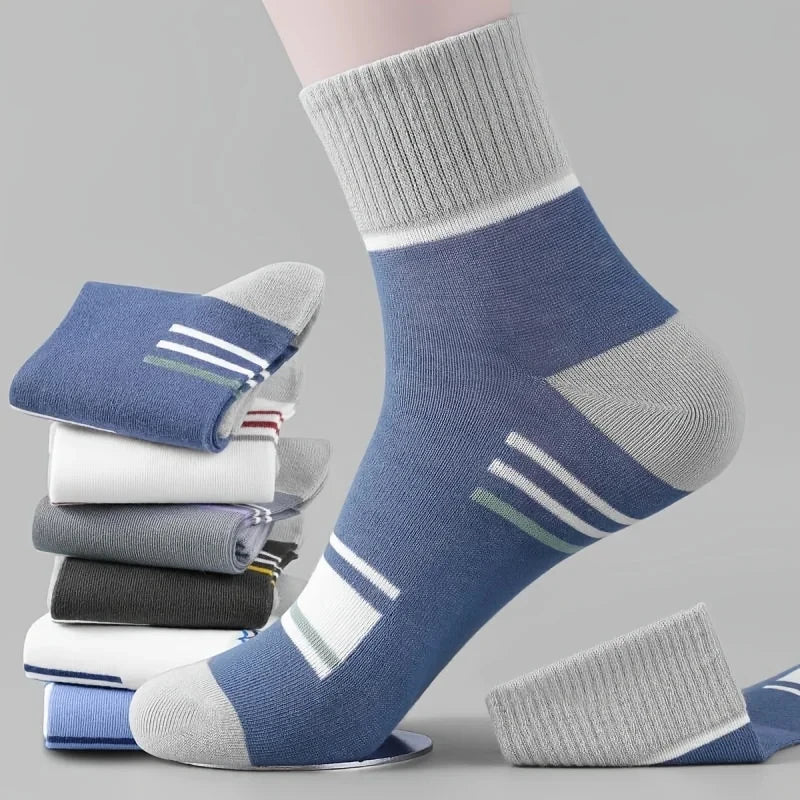 10/5/3pairs Atmungsaktive Con Sport Strümpfe Männer Bambus Faser Herbst und Winter Männer Socken Schweiß Absorption Deodorant business Sox