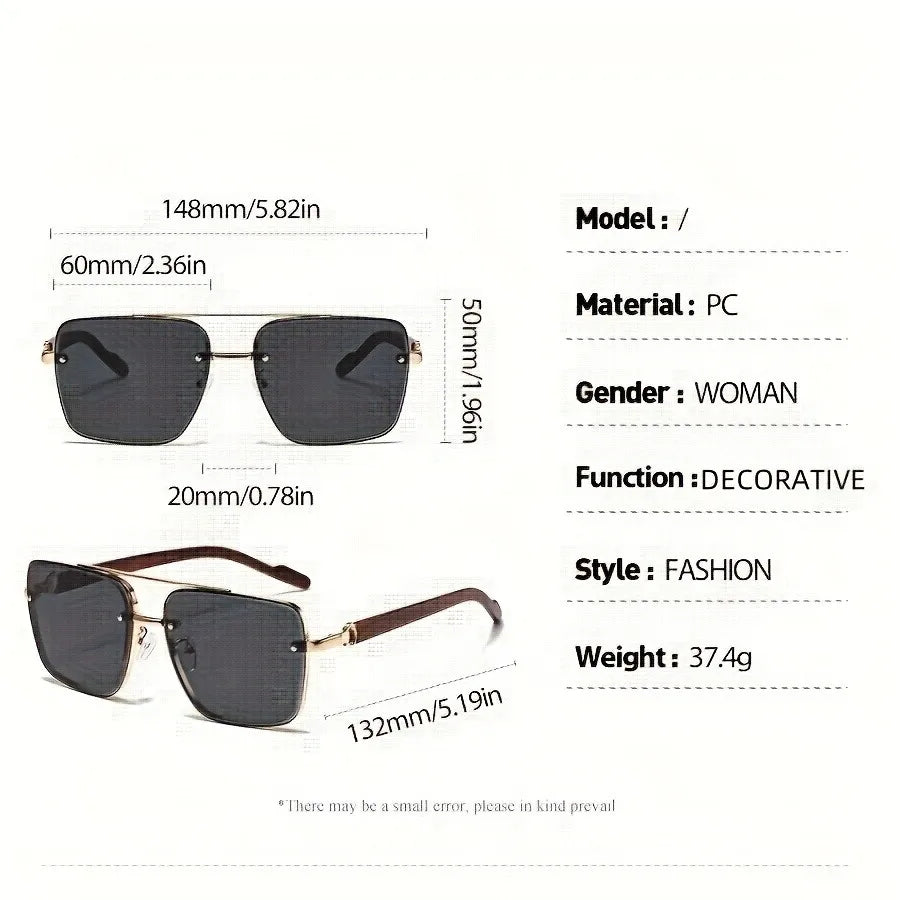 2025 Luxus Quadratische Sonnenbrille Für Männer Neue Holz Vintage Designer Mode Gläser Sonnenbrille Frauen Urlaub Gafas De Sol Hombre