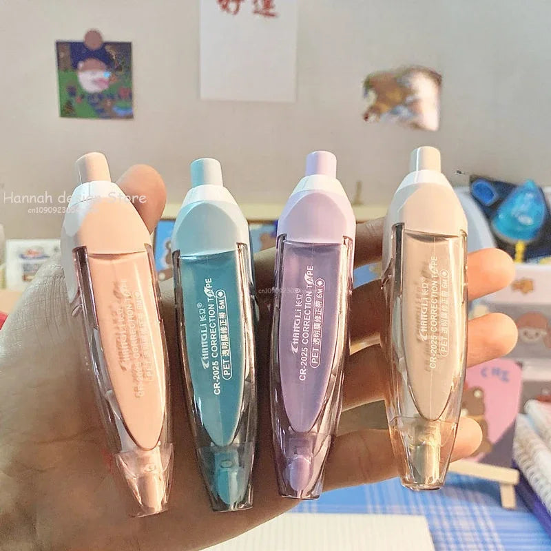 Morandi Farbkorrekturband Kawaii White Out Korrekturband Niedliches koreanisches Briefpapier Austauschbarer Kern Schulbürobedarf