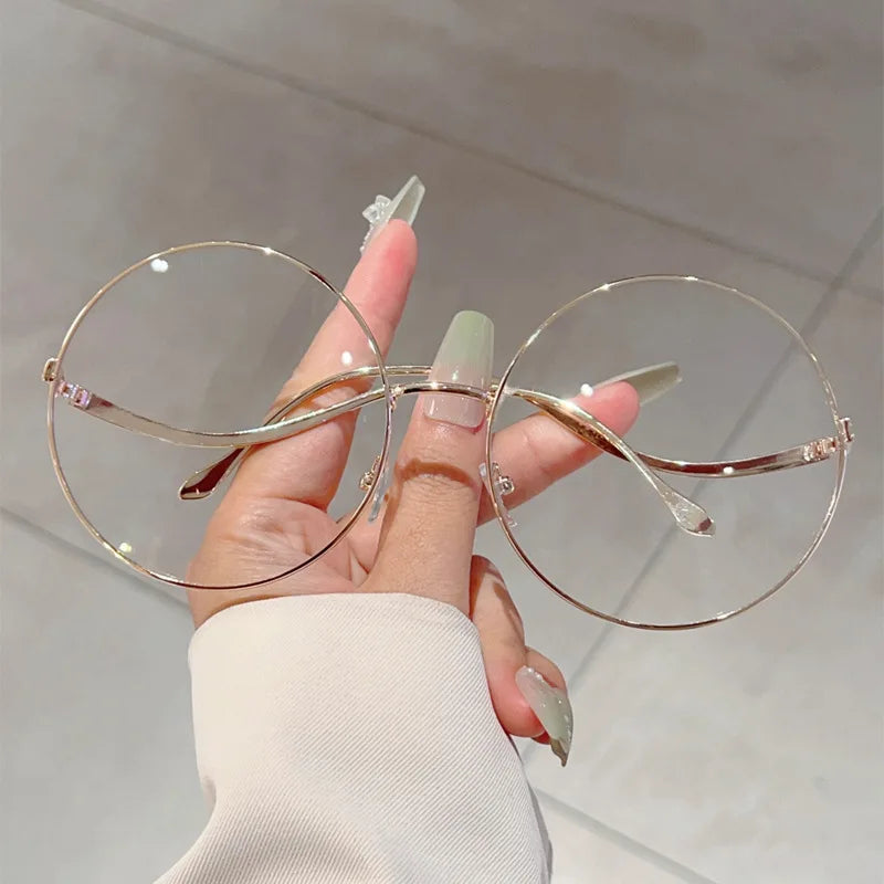 Übergroße runde Sonnenbrille für Damen, neue Mode, Vintage-Stil, Farbverlauf, Retro, trendig, luxuriös, stilvolles Design
