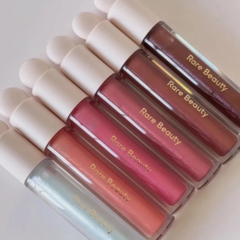Rare Beauty Neuer exquisiter glänzender Lipgloss, glänzendes flüssiges Pulver, Bluesher Sun Kissed Cheeks und wässrige Lippen, Lippenstift-Kosmetik