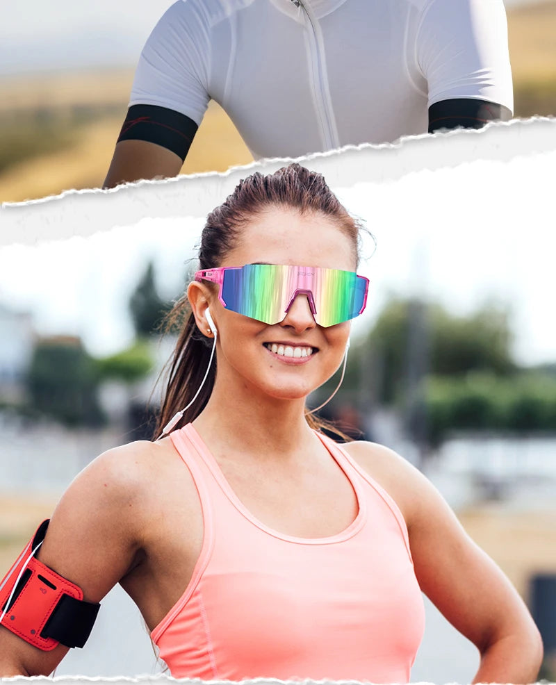 SCVCN Neue Outdoor Radfahren Sonnenbrille Männer MTB Fahrrad Brille Sport Wandern Bergsteigen Frauen Fahrrad Radfahren UV400 Brille