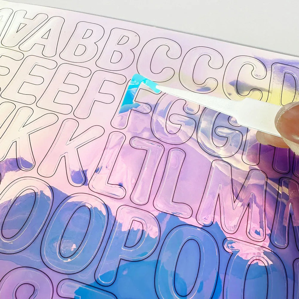 126Pcs Farbe Englisch Alphabet Anzahl Aufkleber Selbst-klebe Wasserdichte Aufkleber DIY Handbuch Album Dekoration Aufkleber Schreibwaren