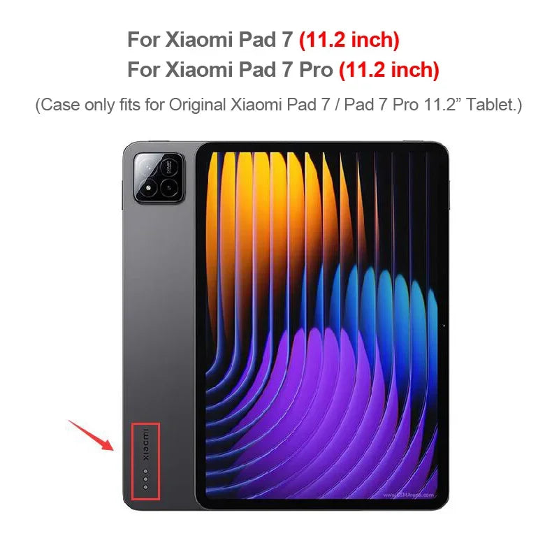 Funda Für Xiaomi Pad 7 Fall 11,2 zoll Smart Folio Weiche Zurück Stehen Tablet Coque Für Xiaomi Pad 7 Pro fall Für Mi Pad 7 Abdeckung 11,2