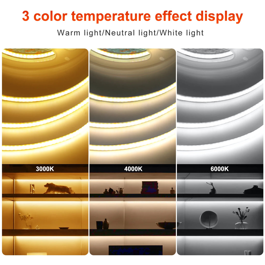 Dimm bares Cob LED-Streifen licht 5V USB flexibles LED-Band mit Ein-Aus-Schalter 120leds lineare Beleuchtung mit hoher Dichte und Klebeband