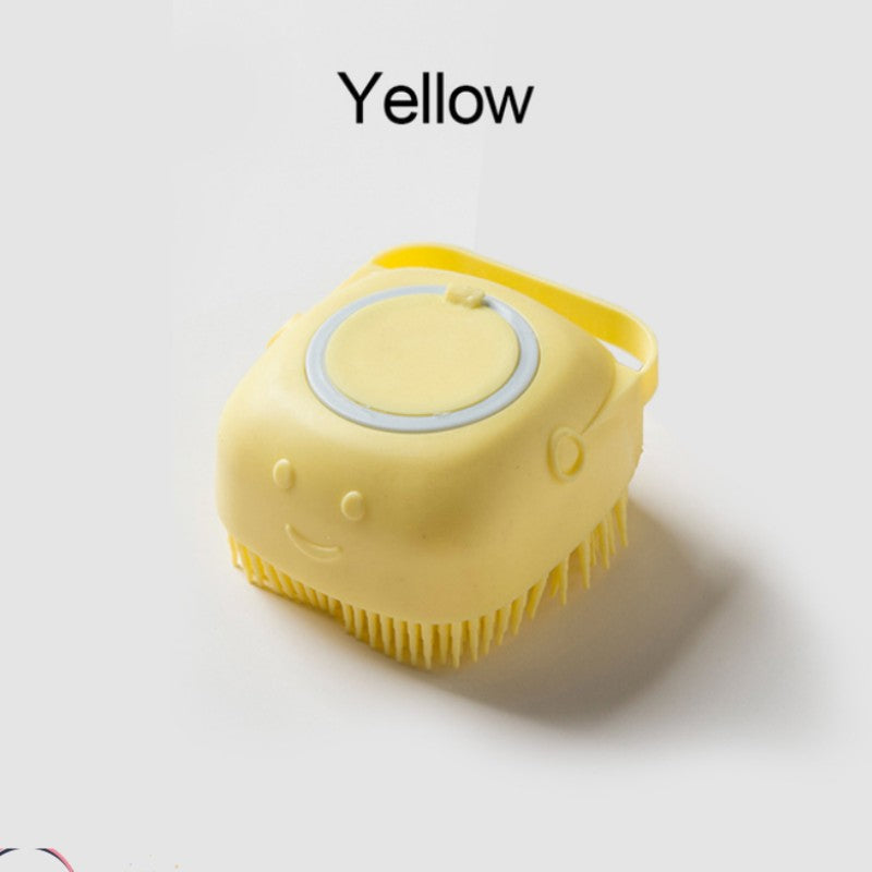 Soft Dog Brush Pet Shampoo Massager Bath Bathroom Puppycat Washing Grooming Shower Brush