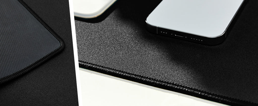 Großes Gaming-Mauspad mit genähten Kanten, rutschfester Gummibasis, großes Computer-Tastatur-Mauspad, Schreibtischunterlage für Home-Office-Gaming
