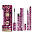 Leopard Makeup Set Black Mascara + Eyeliner Pen Waterproof 4D Fiber Mascaras