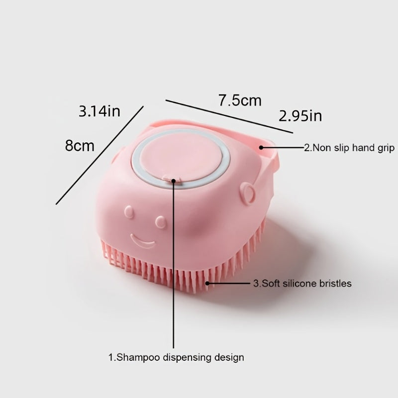 Soft Dog Brush Pet Shampoo Massager Bath Bathroom Puppycat Washing Grooming Shower Brush