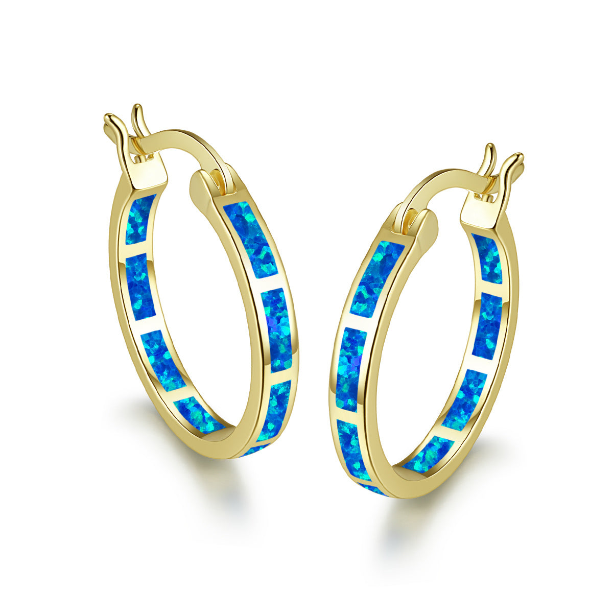 A Pair of Geometric Hoop Earrings That Are Stylish, Versatile, And Exaggerated for Women