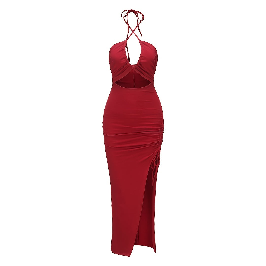 A Sexy Strapless Dress with Drawstring, Designed As a Fitted Bodycon Skirt for Nightclubs