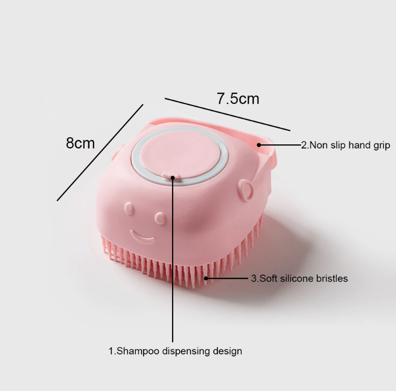 Soft Dog Brush Pet Shampoo Massager Bath Bathroom Puppycat Washing Grooming Shower Brush